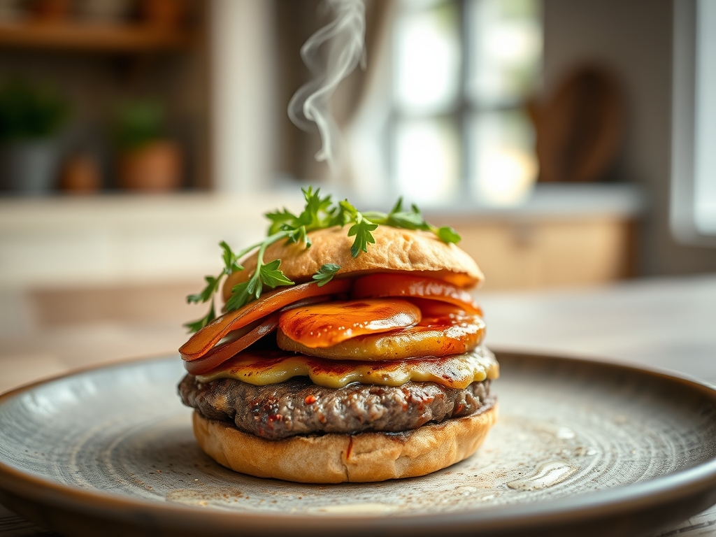 Beef Burger Compression