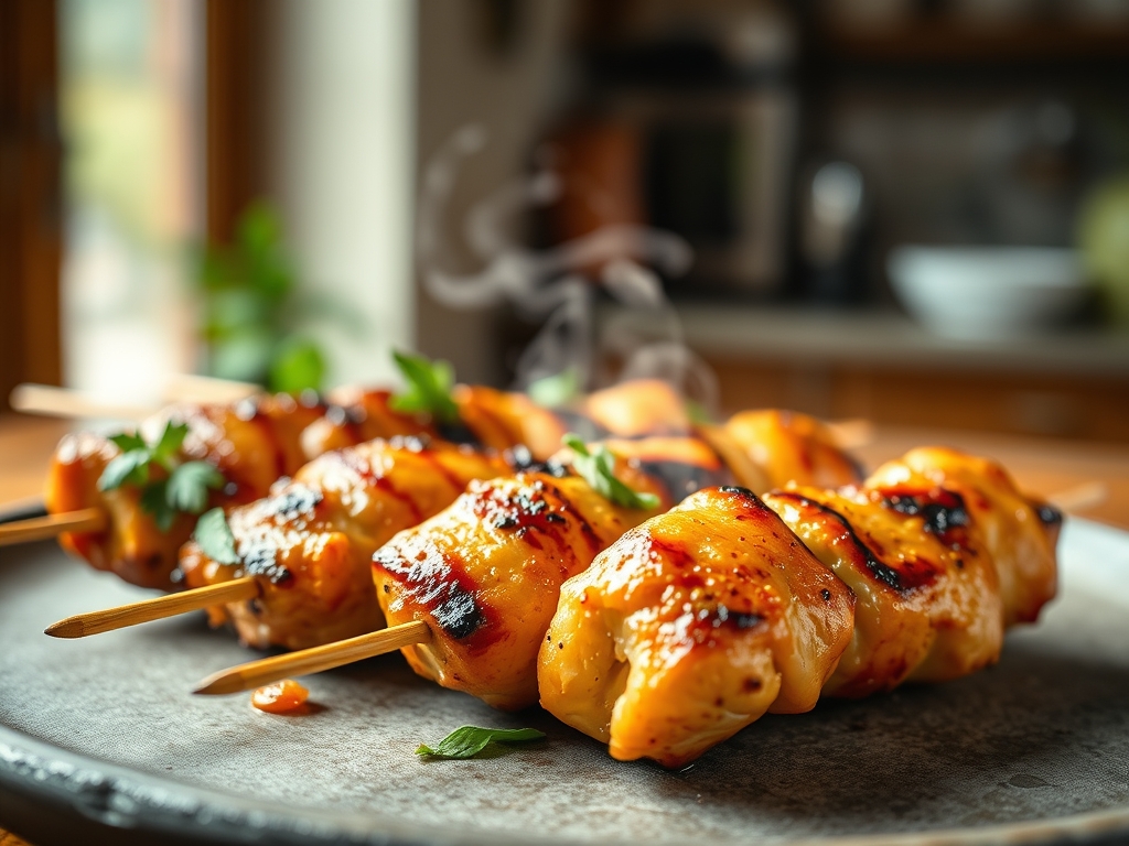 Grilled Chicken Skewers