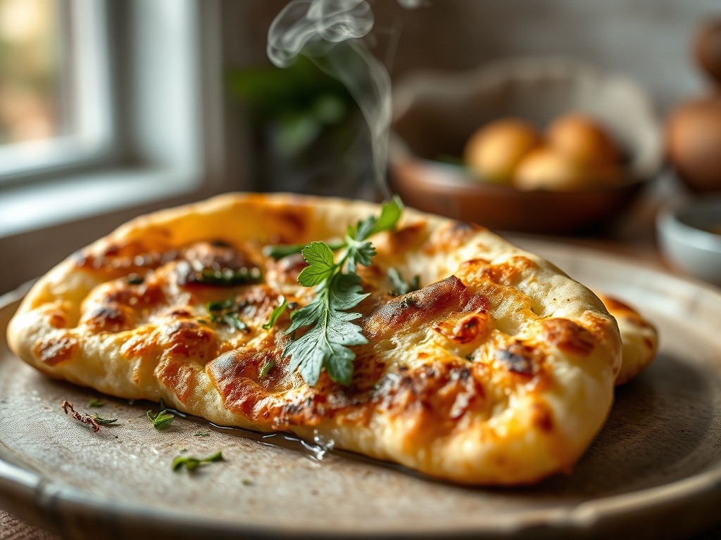 Naan Bread Blistering